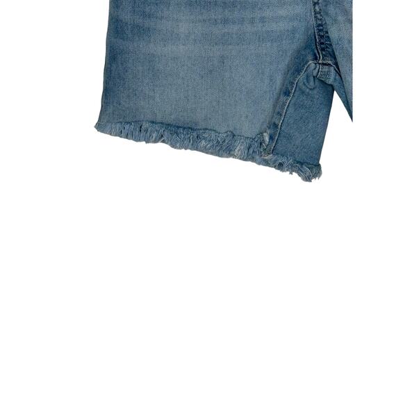Rewash Women's Shorts Vintage Reunion Bermuda Distressed Raw‎ Hem Denim 1/25 - Picture 4 of 7
